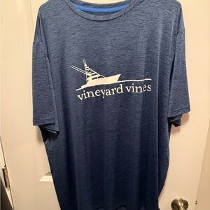 Vineyard Vines Men's Heathered Blue Tee